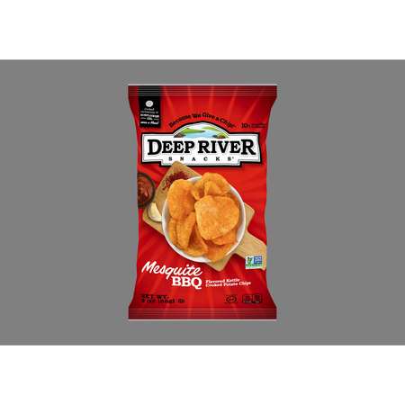 DEEP RIVER SNACKS Kettle Potato Chip Mesquite BBQ 2 oz., PK24 17118